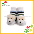 Cotton non-slip 3d socks for happy baby infant baby toy rattle socks